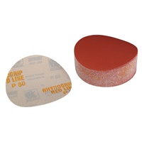 80 Grit, 6" Dia Hook & Loop Sandpaper, 50 Pk